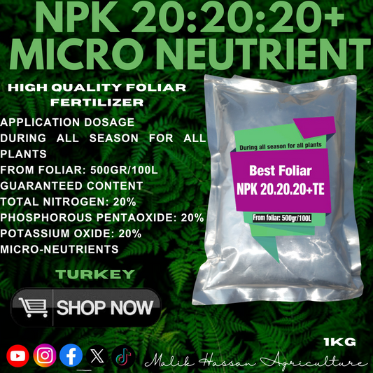 NPK 20-20-20+TE| 1kg| Foliar Grade